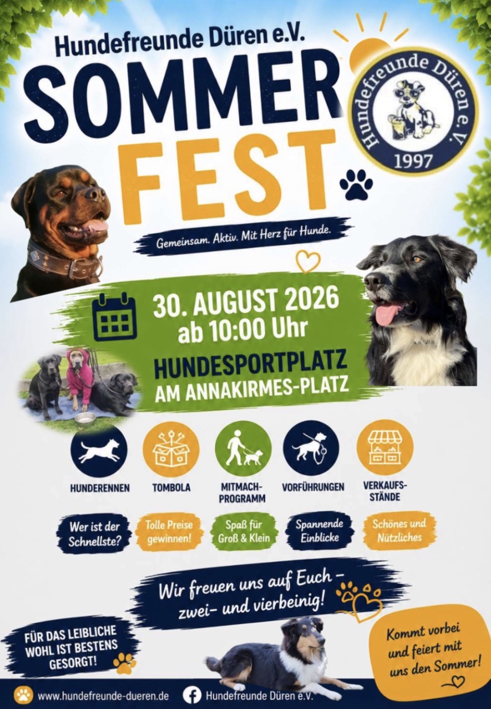 30.08.2026 Sommerfest Hundefreunde