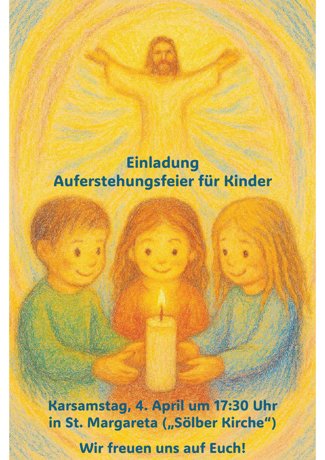 Einladung zur Auferstehungsfeier für Kinder