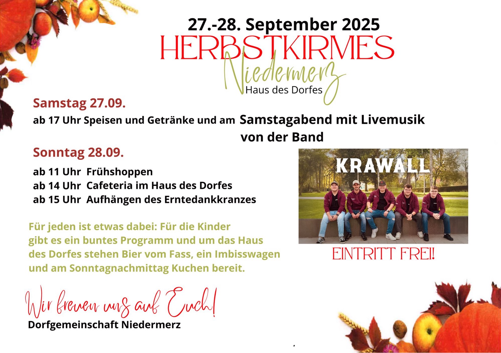 Herbstkirmes in Niedermerz