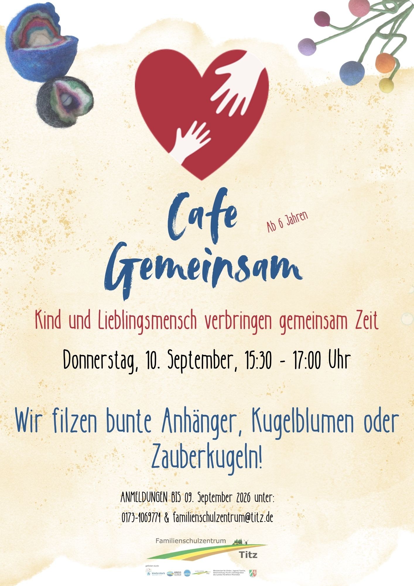 Cafè Gemeinsam - Kind und Lieblingsmensch verbringen Zeit