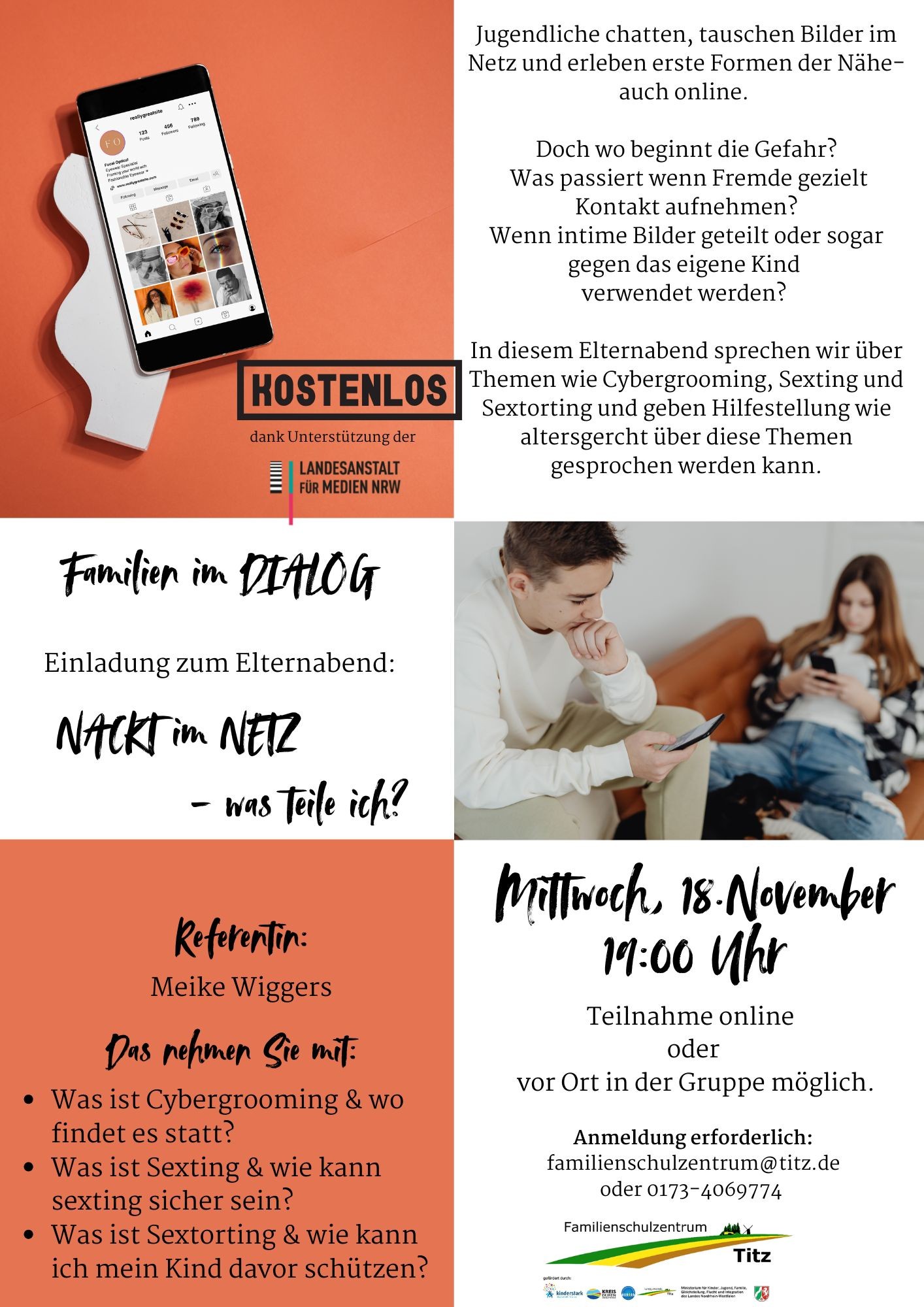 Nackt im Netz - was teile ich - Themenabend online