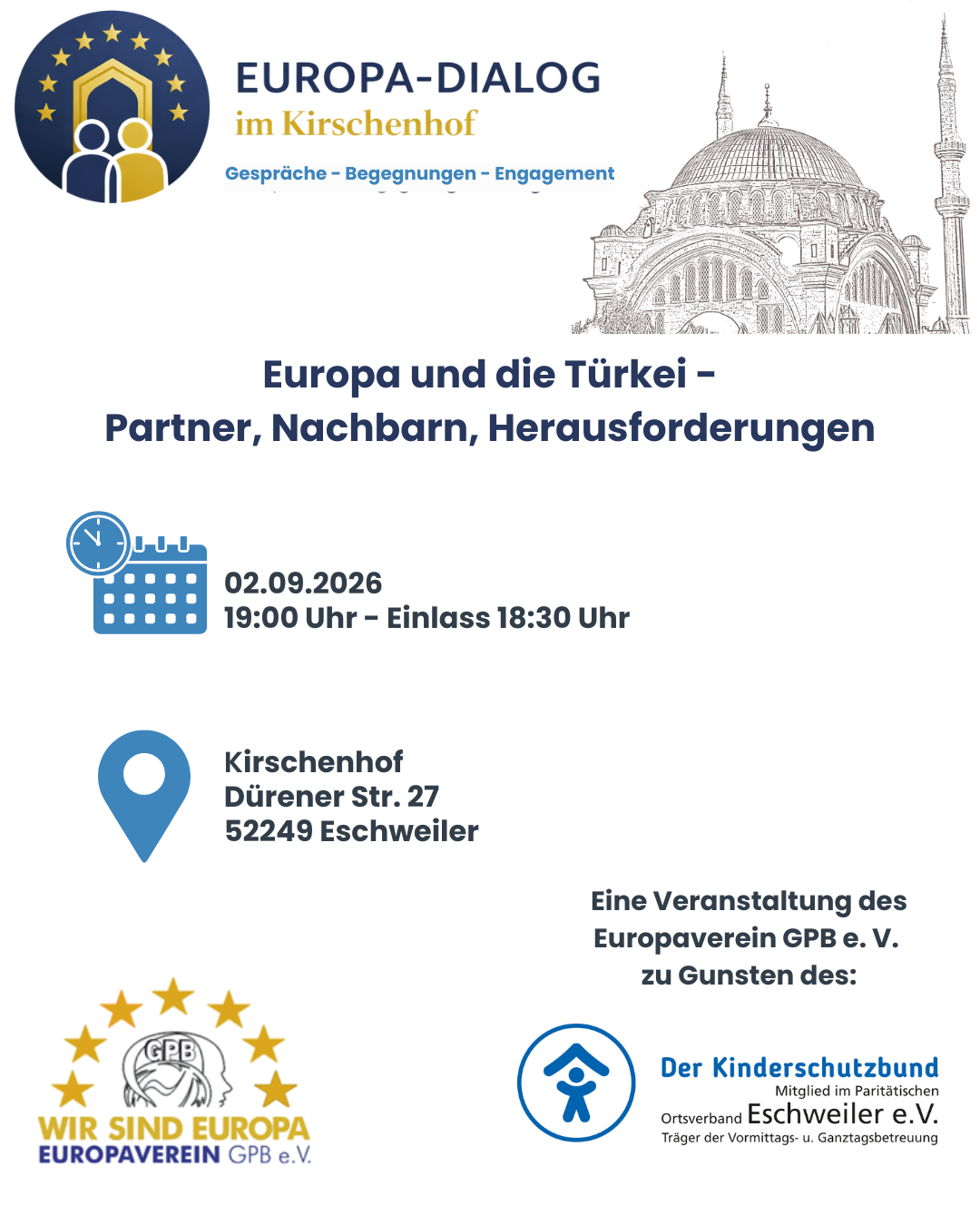 Europa-Dialog im Kirschenhof: Europa und die Türkei - Partner, Nachbarn, Herausforderungen