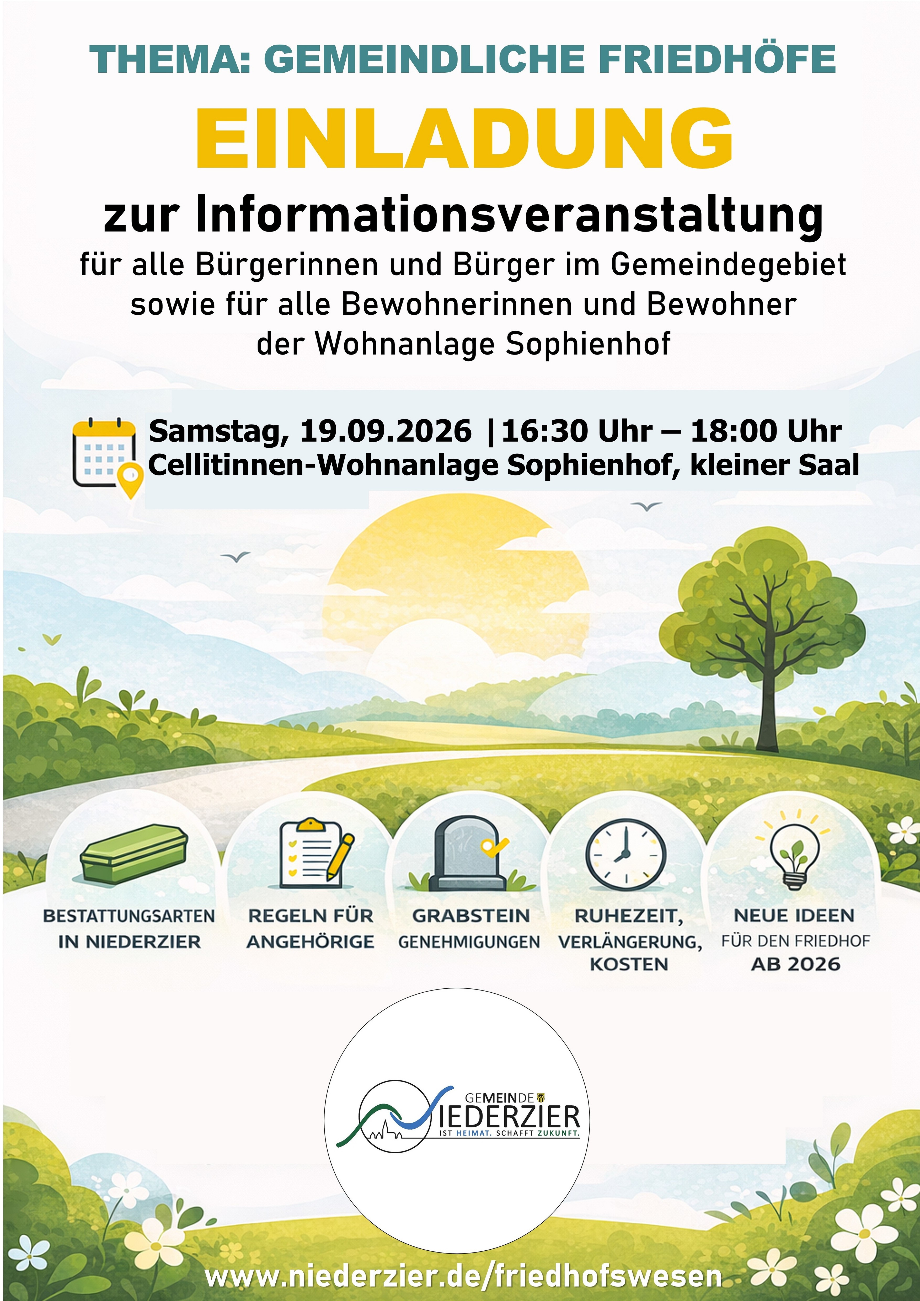 Informationsveranstaltung zum Thema: Gemeindliche Friedhöfe