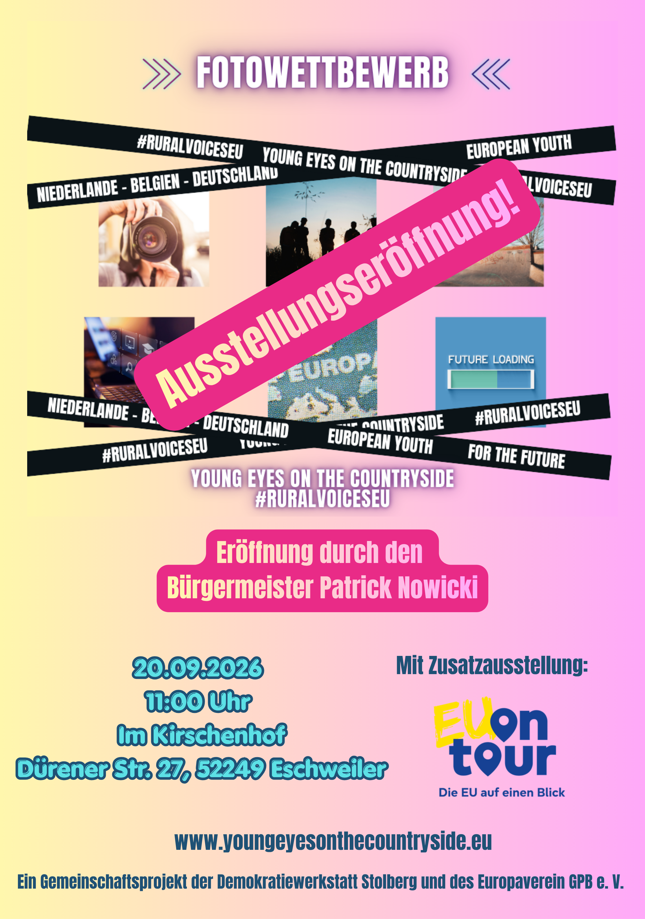 Ausstellungseröffnung grenzüberschreitender Fotowettbewerb "Young eyes on the Countryside"