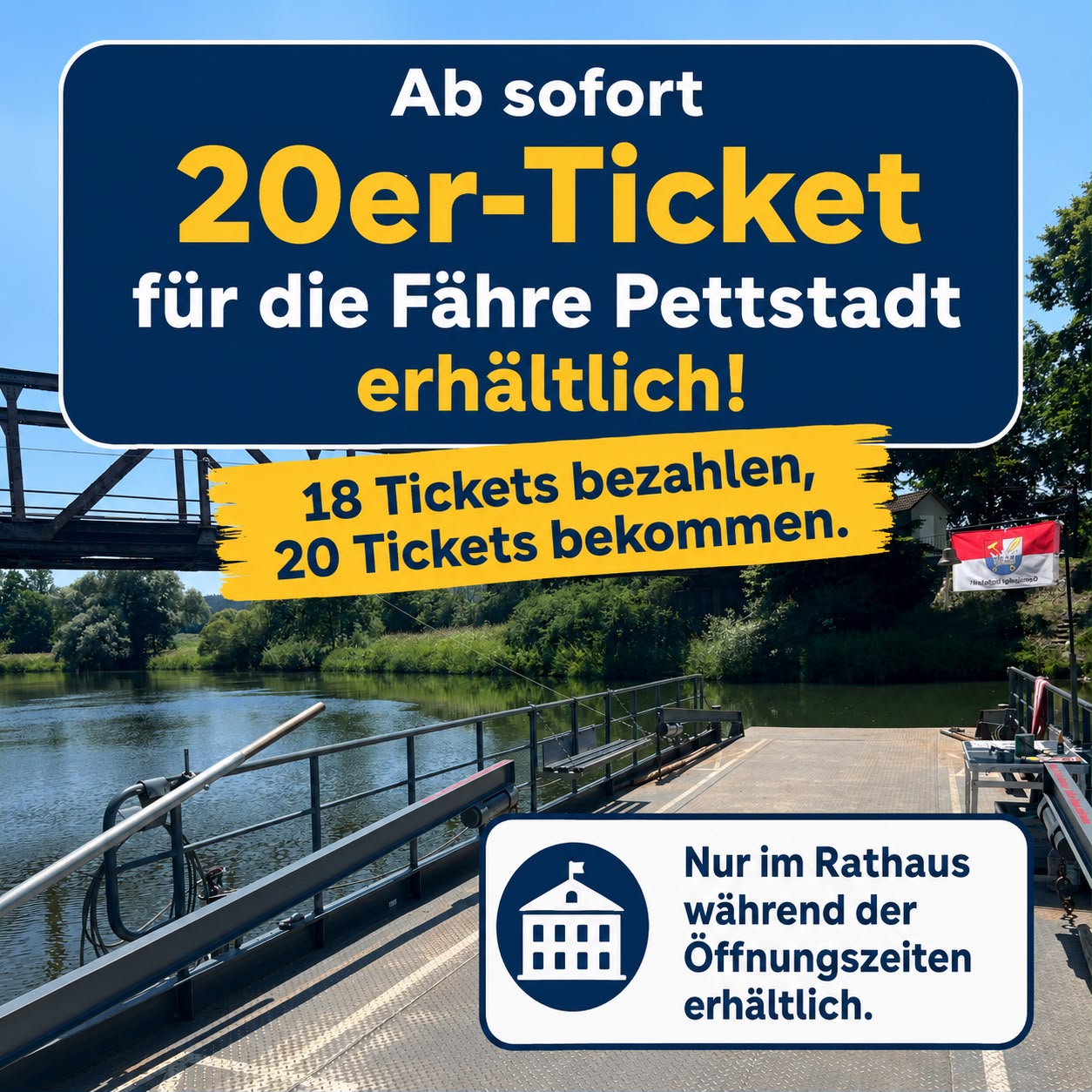 Neu: 20 Fährtickets zum Preis von 18 – perfekt für alle, die regelmäßig mit der Fähre unterwegs sind