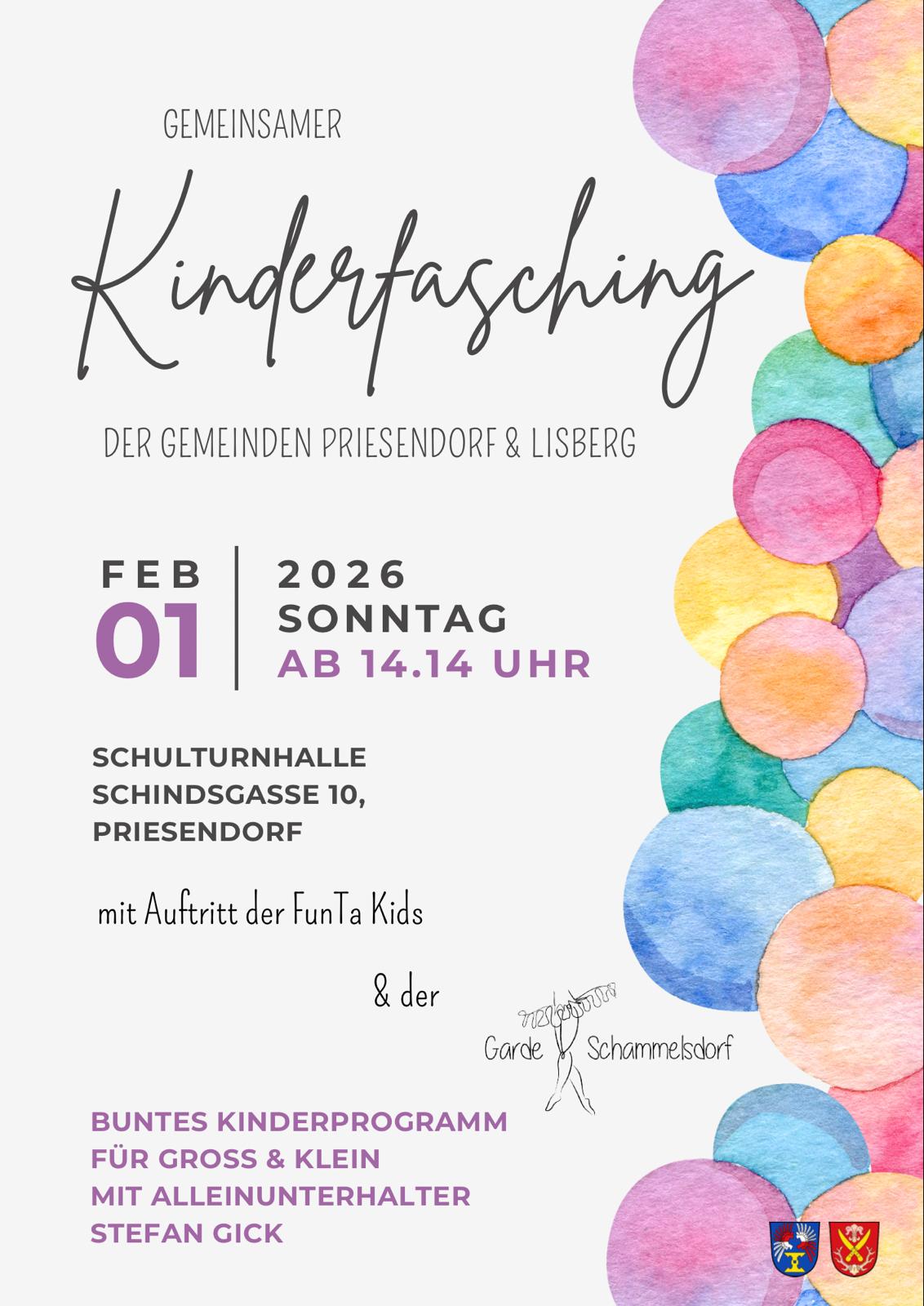 🎉Kinderfasching der VG Lisberg am 01.02.2026🎉