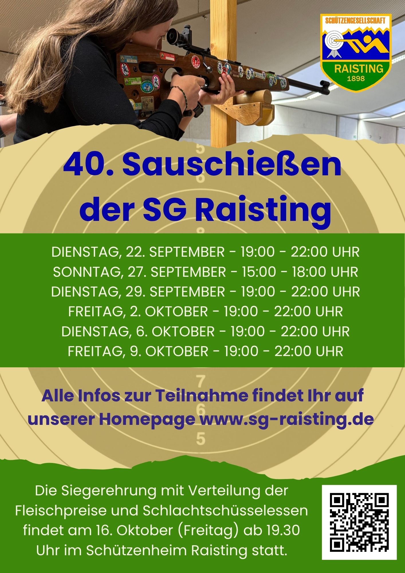 Siegerehrung 40. Sauschießen 
