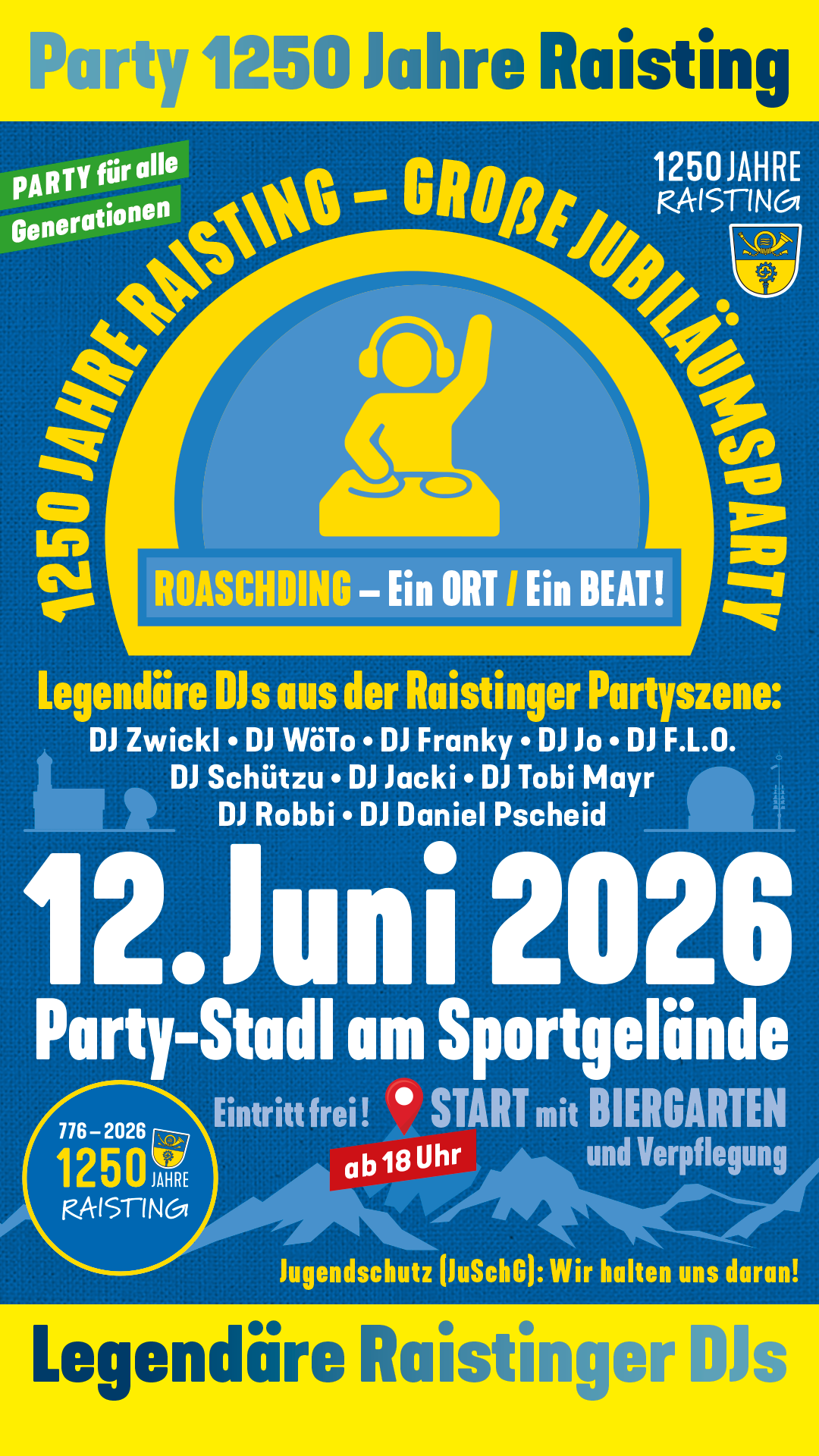 1250Jahre Raisting - Große Jubiläumsparty