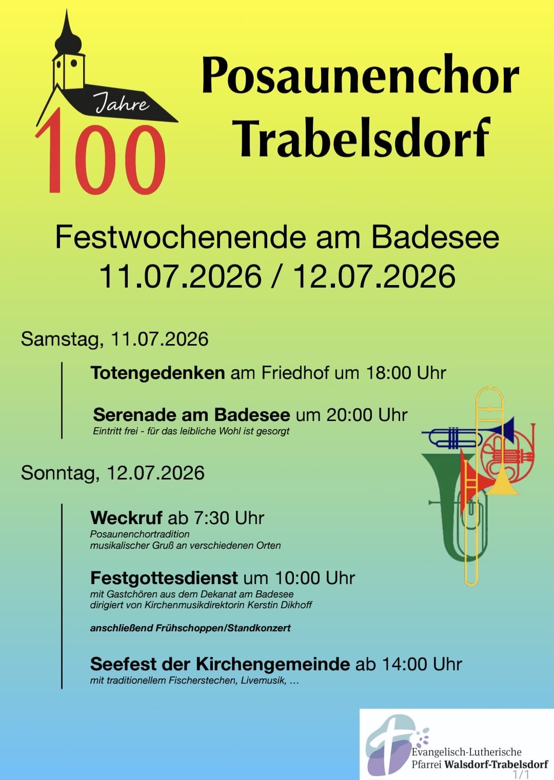 100 Jahre Posaunenchor 