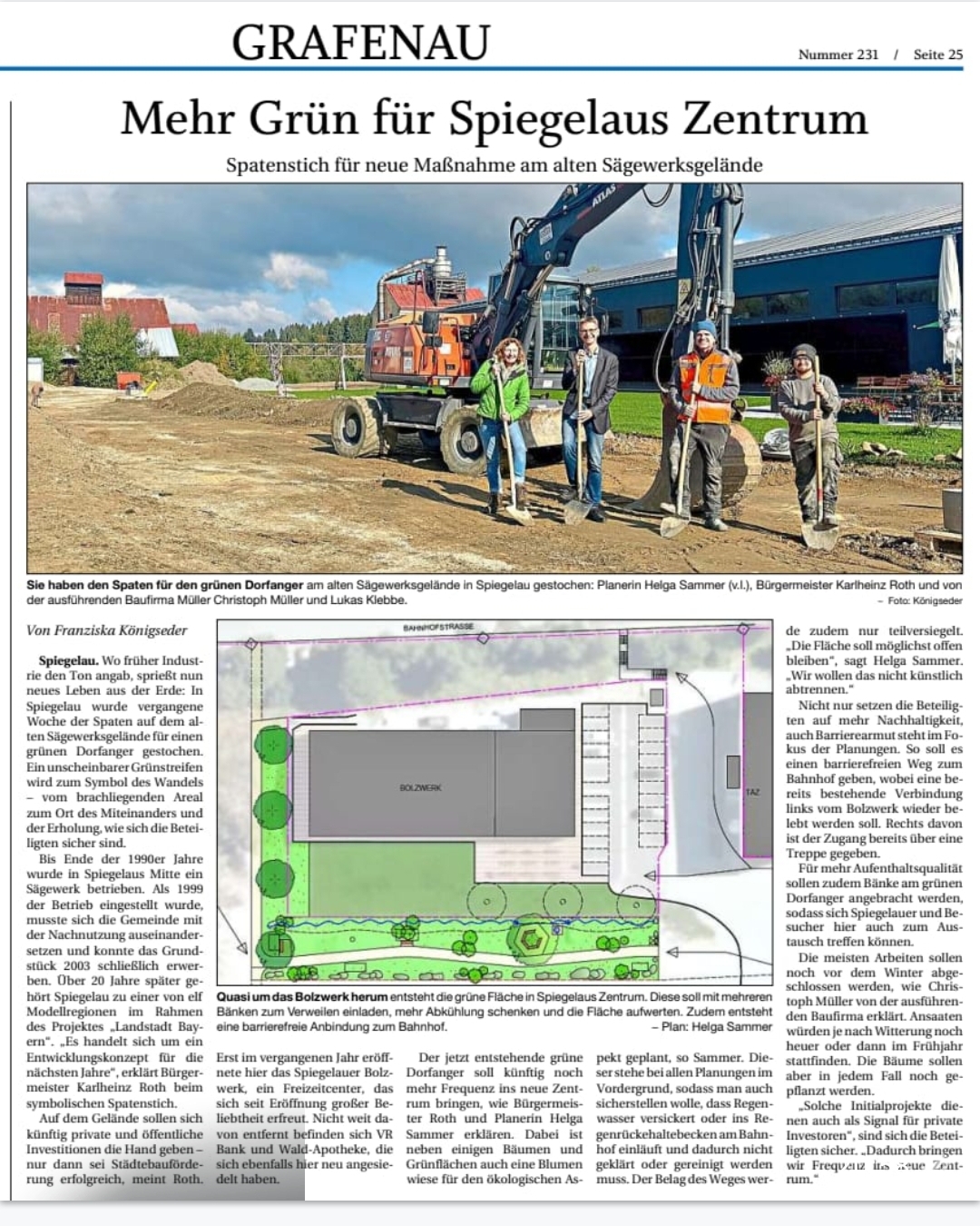 🌿 Ein grüner Dorfanger für Spiegelau🌿