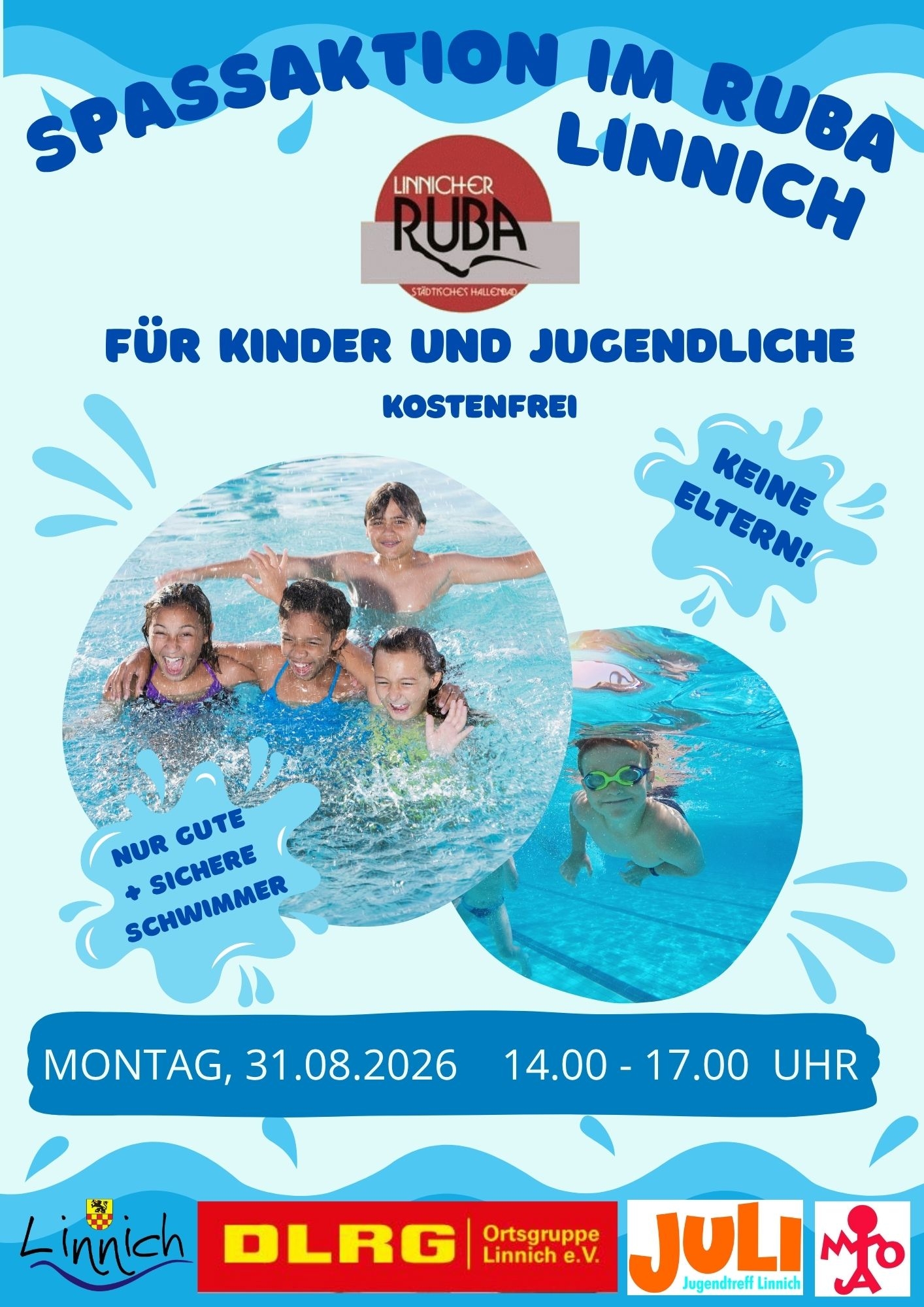 Wasserspass-Aktion im RUBA Linnich