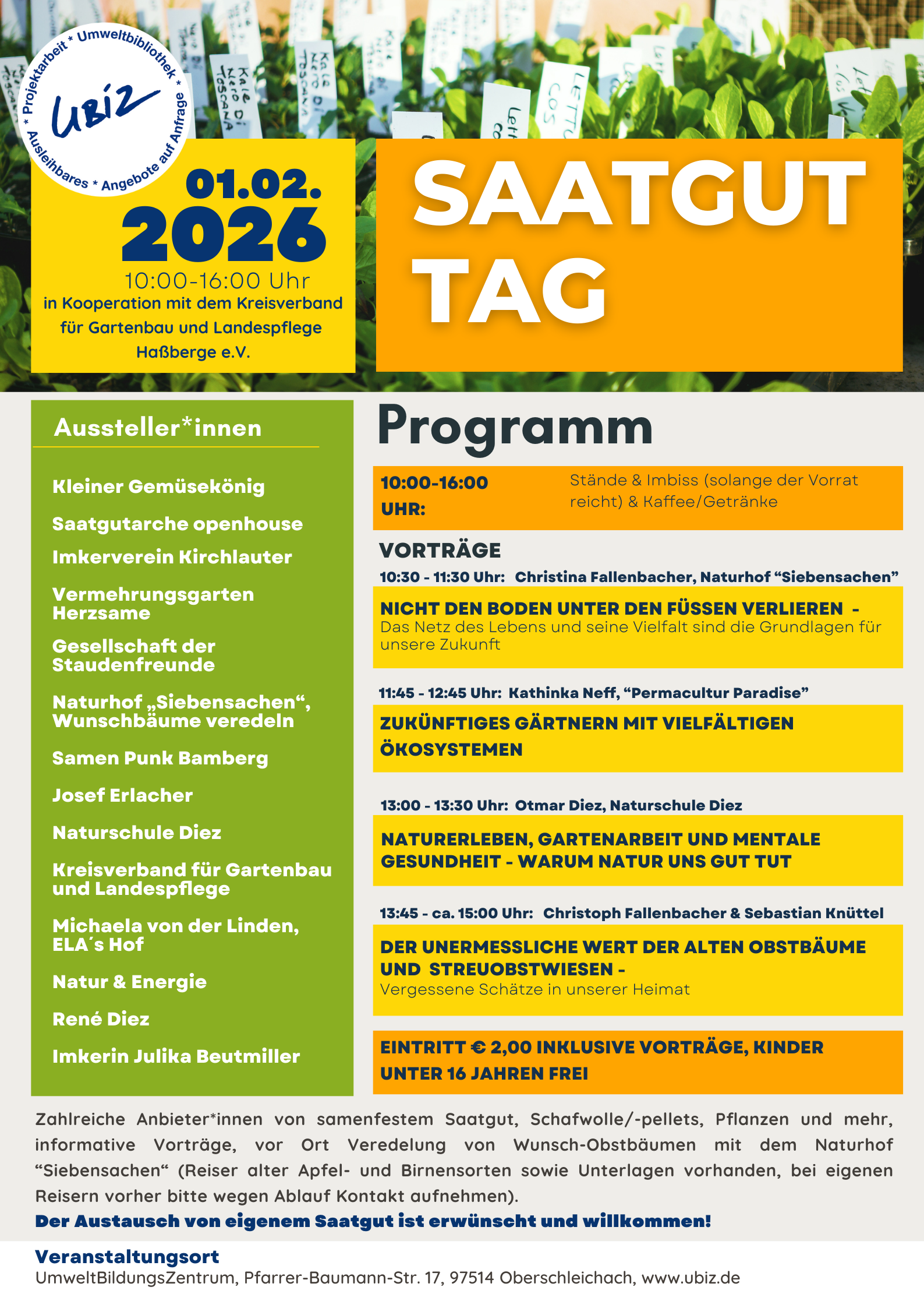 4. Saatguttag im UBiZ