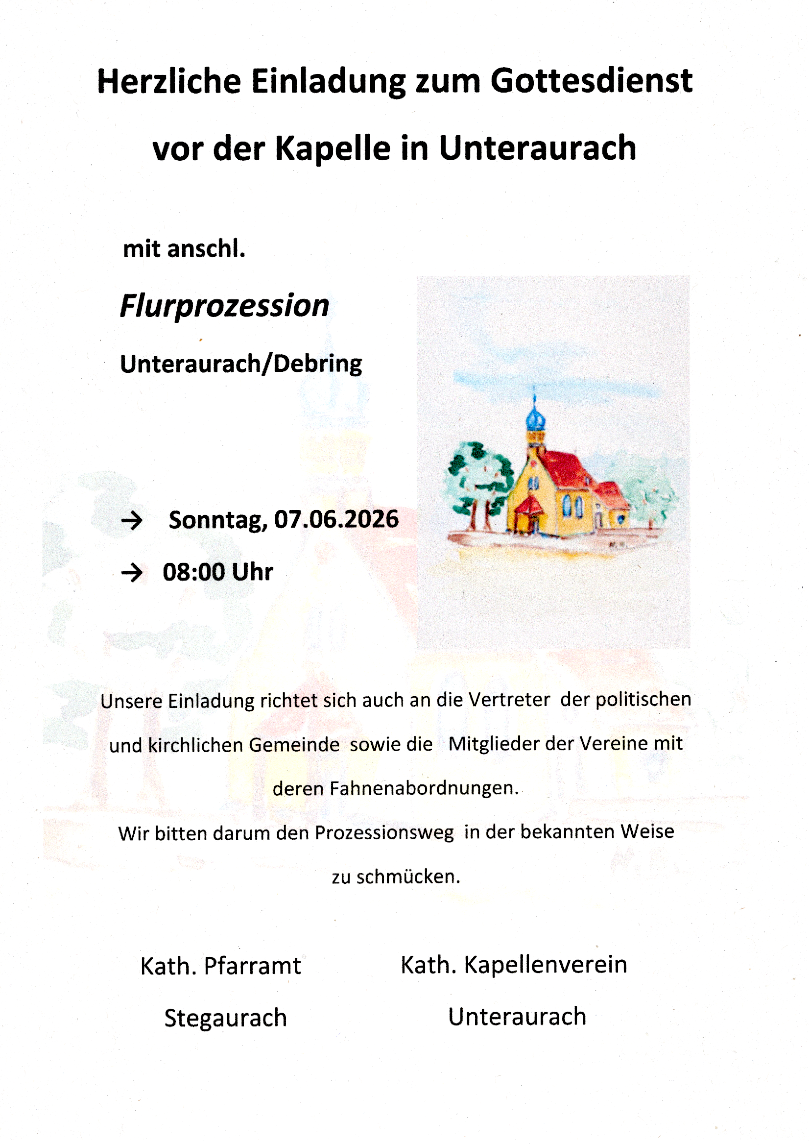 Flurprozession Unteraurach/Debring