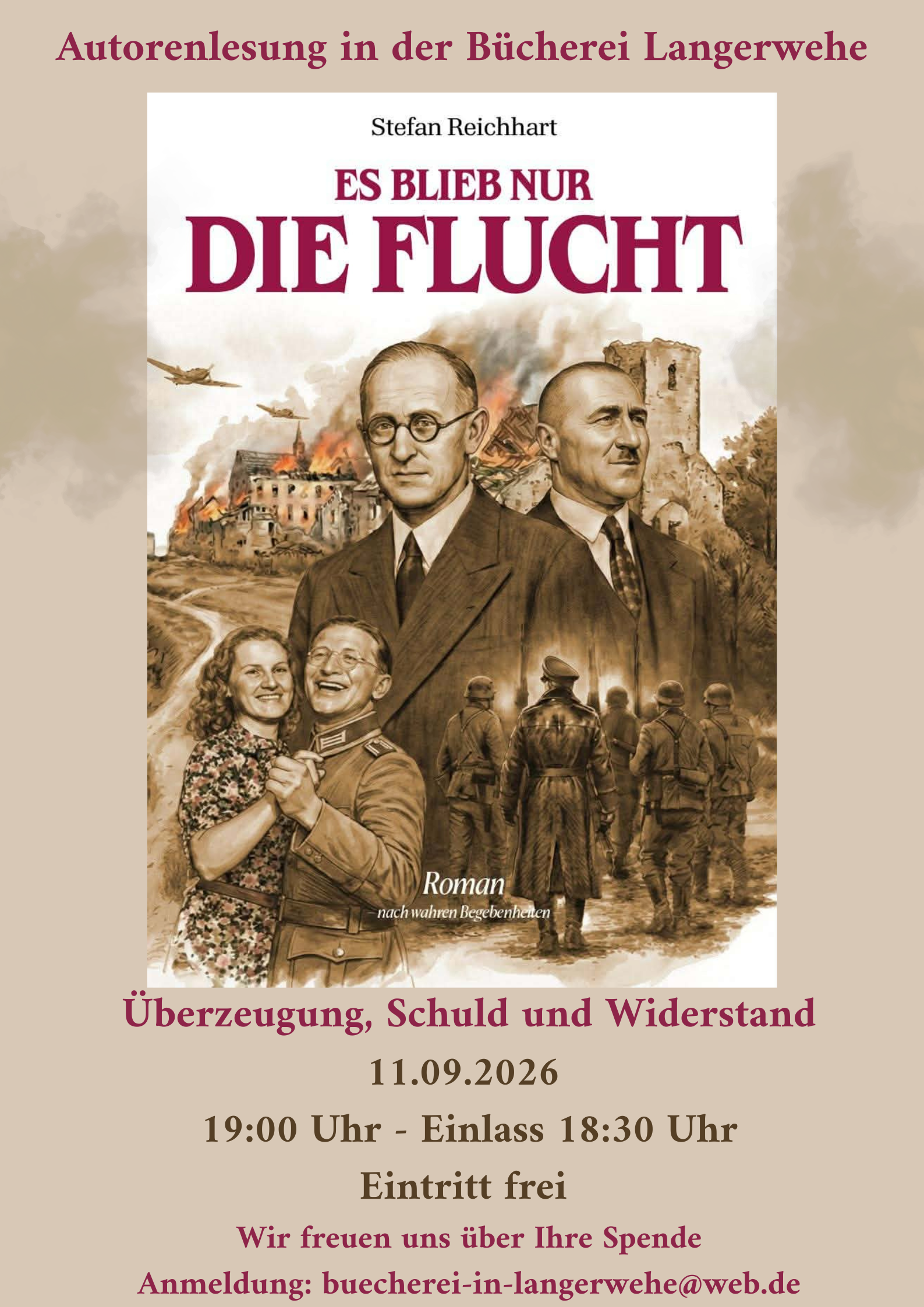 Es blieb nur die Flucht - Autorenlesung in der Bücherei Langerwehe