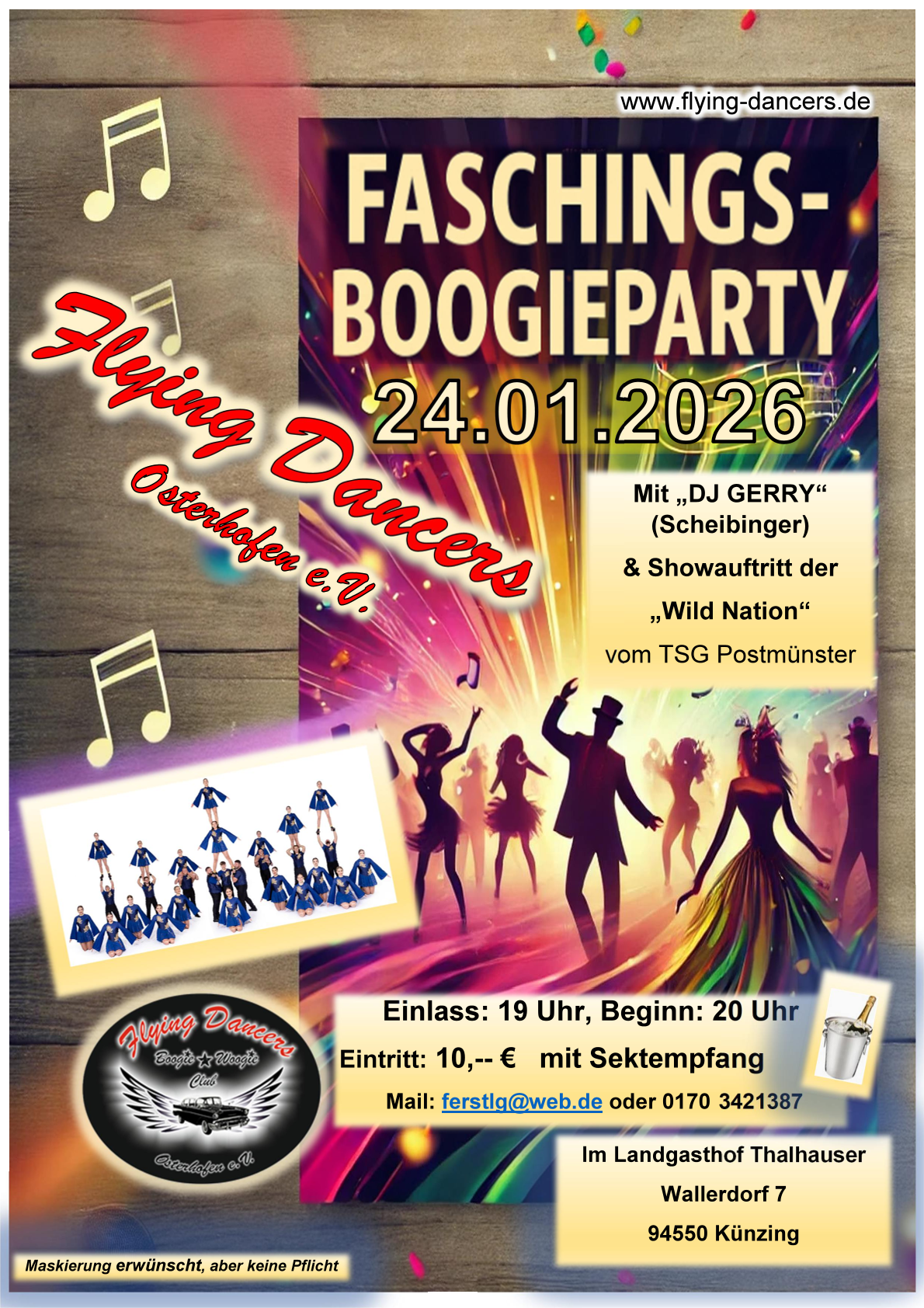 Flyer Faschings Boogieparty 1