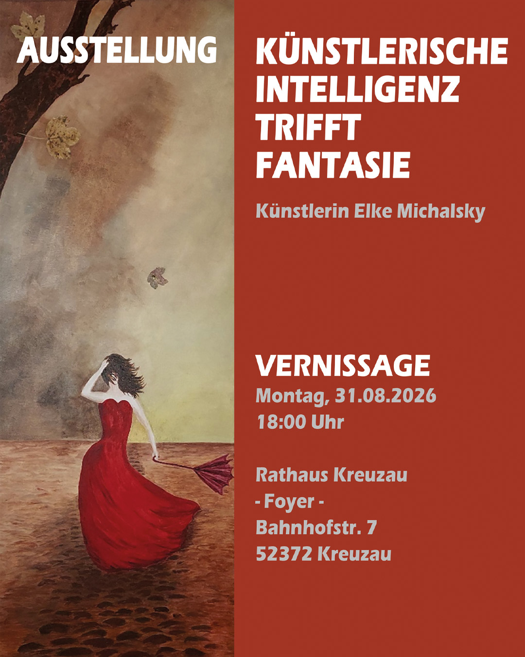 Ausstellungseröffnung „Künstlerische Intelligenz trifft Fantasie“ mit Elke Michalsky